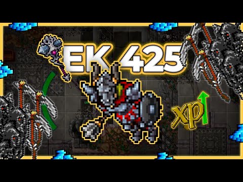 EK 425 Hunt Solo Drefia Grim Reaper Halls 2.4kk Raw + 300k Profit (Grim Boosted) - Tibia Hun #tibia