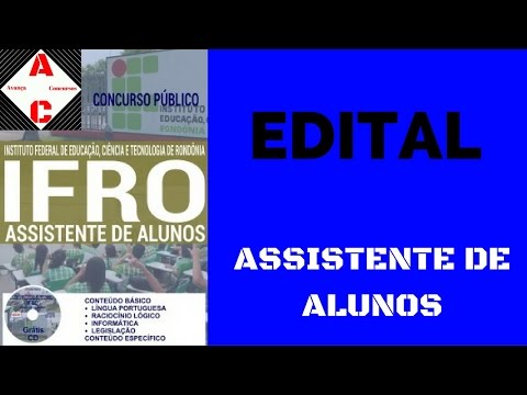 Apostila Concurso IFRO 2016 - Assistente de Alunos