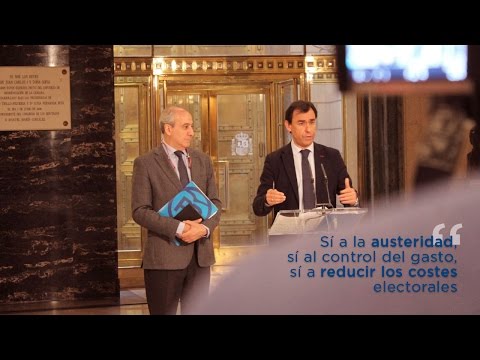 Maillo: Sí a la austeridad, sí al control del gasto, sí a reducir los costes electorales