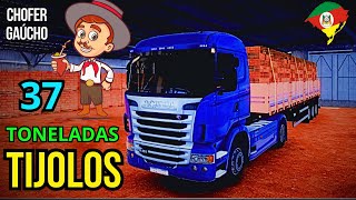 Transportando 37 Toneladas de Tijolos – Pará de Minas até Posto Juá | Mapa Minas Gerais - Ets2