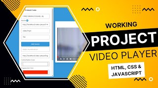 Working Project | Generate Embed Code for Custom video player using JavaScript &