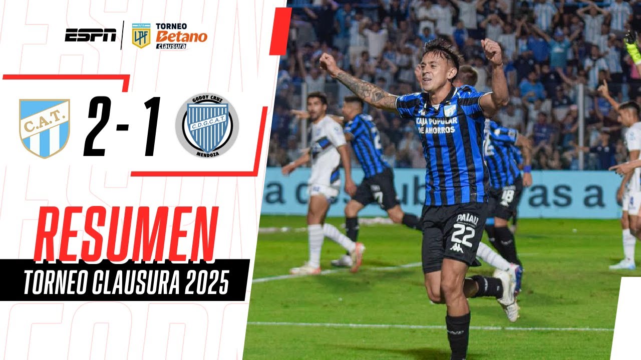 EL DECANO DERROTÓ AL TOMBA Y LO COMPLICÓ MUCHO CON EL DESCENSO | A. Tucumán 2-1 Godoy Cruz | RESUMEN