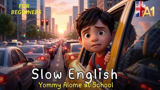 My First Taxi Ride After School! 🚕 | Easy English Story (A1 Level)