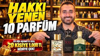 HAKKI YENEN 10 MUHTEŞEM PARFÜM! 🔥 | 20 Kişiye 1.000 TL Hediye 🎁
