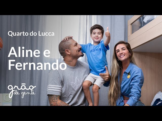 ALINE GOTSCHALG E FERNANDO MEDEIROS MOSTRAM  QUARTO INFANTIL DO LUCCA | GRÃO DE GENTE