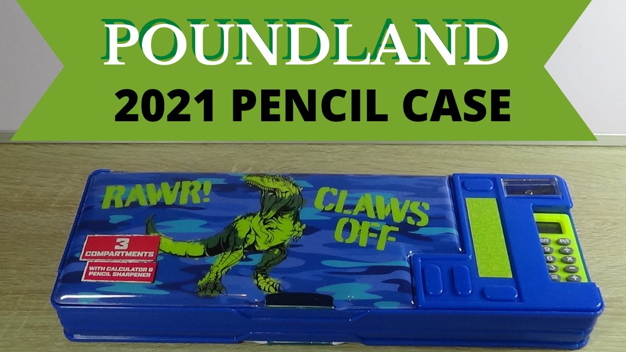 1980s style retro pencil case with secret compartments from POUNDLAND.