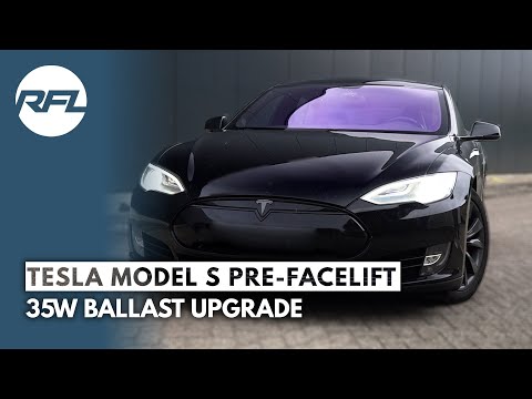 Tesla Model S 12-16 HID xenon headlight upgrade - Ballast and bulb upgrade from 25 watt to 35 watt