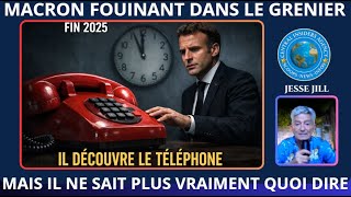MACRON DECOUVRE LE TELEPHONE POUR SORTIR DE SON BUNKER