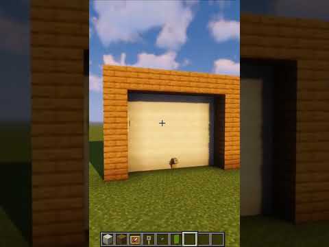 How to build a garage door in minecraft #shorts #minecraft #game #gaming #build #building #tutorial