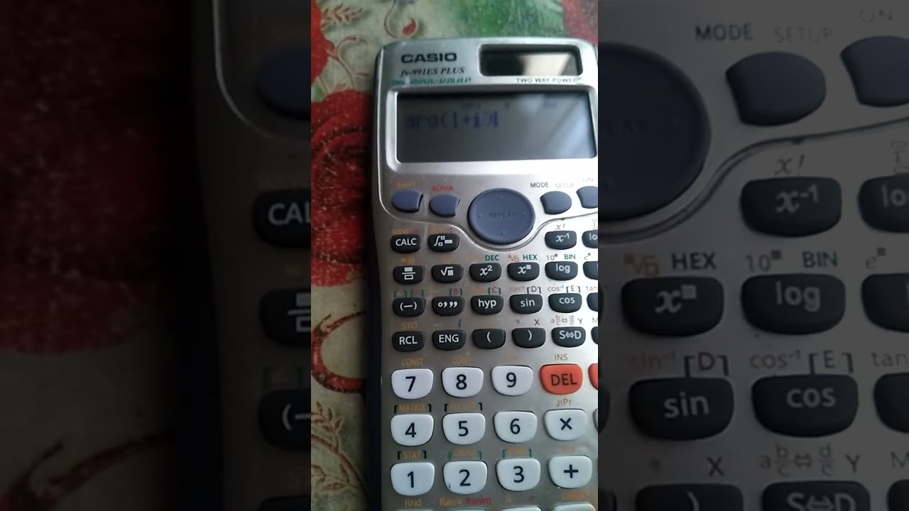 How to find the argument of complex number from calculator|Casio fx-99IES