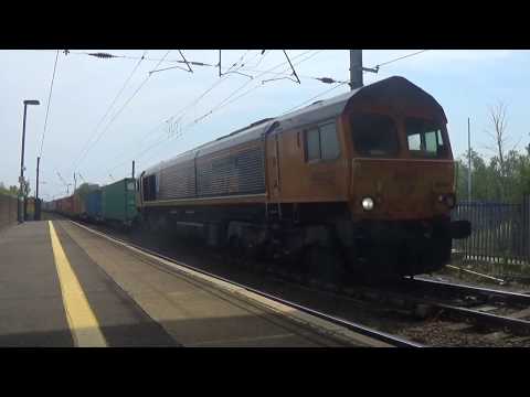 66724 Drax Power Station (2 Tone) Passes Stowmarket P2 (26/05/2018)