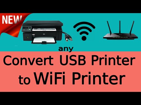 ✓Convert any USB Printer to WiFi Printer | Print From Android | Print Over WiFi Network WiFi Router Video