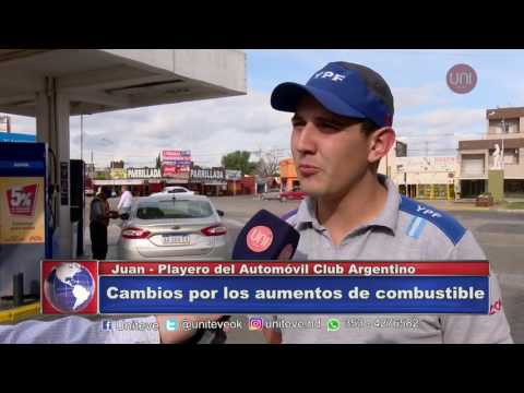 Cambios por los aumentos de combustibles.