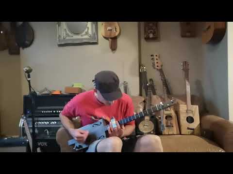 3 string cigar box guitar slide jam of mine on one of my favourite Cbg's I made.