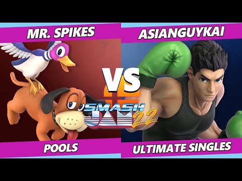 Smash Jam 22 - Mr. Spikes (Duck Hunt) Vs. AsianGuyKai (Little Mac) SSBU Ultimate Tournament