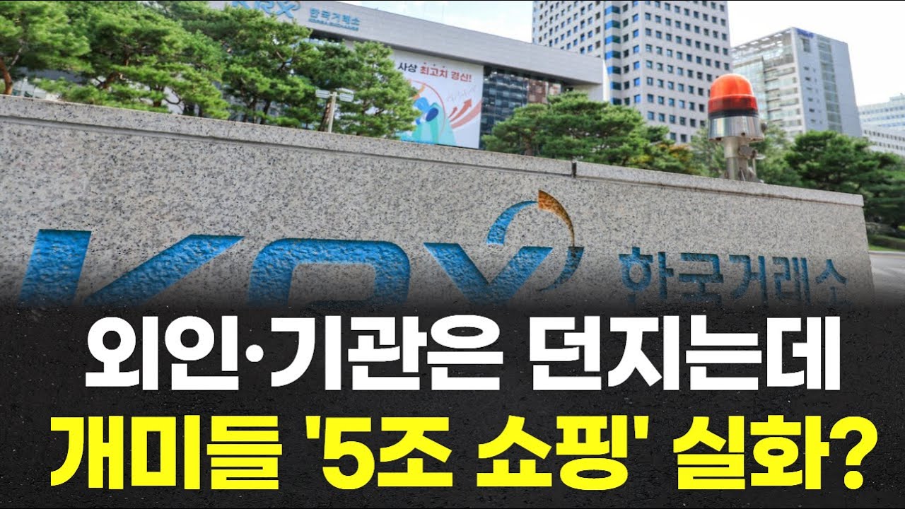 외인·기관은 던지는데... 개미들 '5조 쇼핑' 실화?