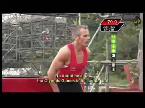 Bulgarian Yordan Yovchev in Ninja Warrior, Japan TV Show