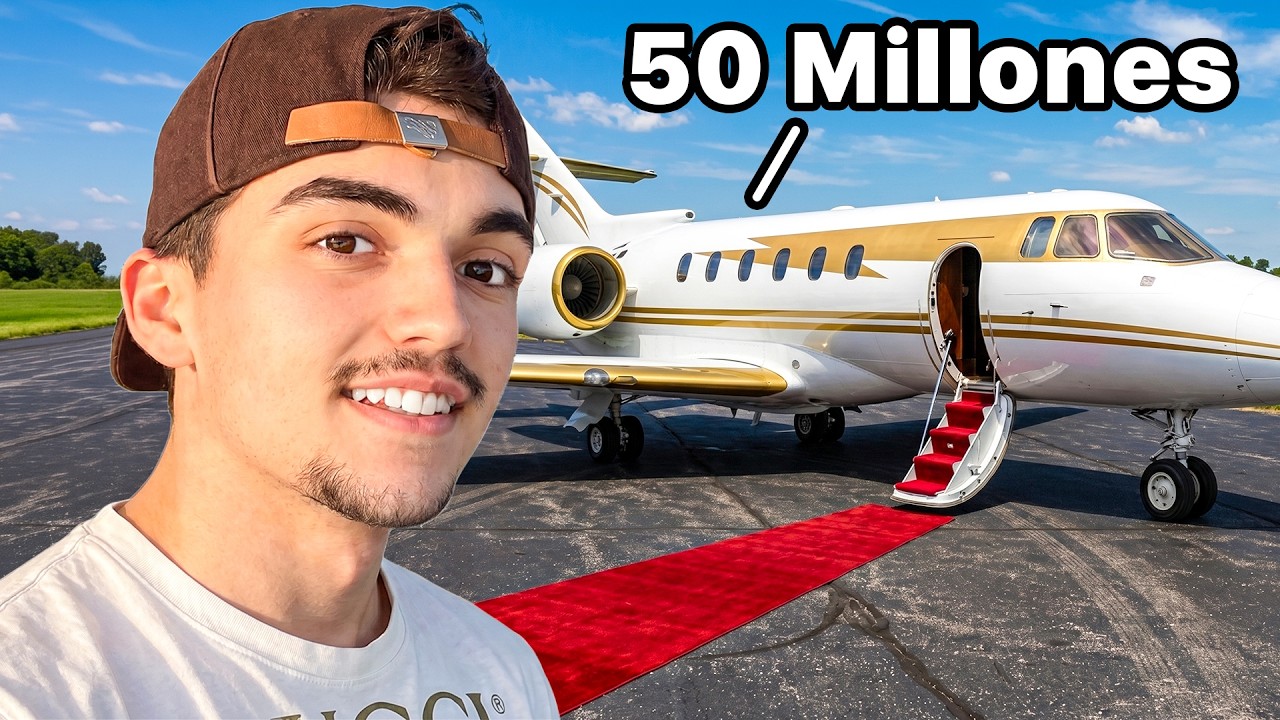 Así es Viajar en un Jet Privado de 50 MILLONES!