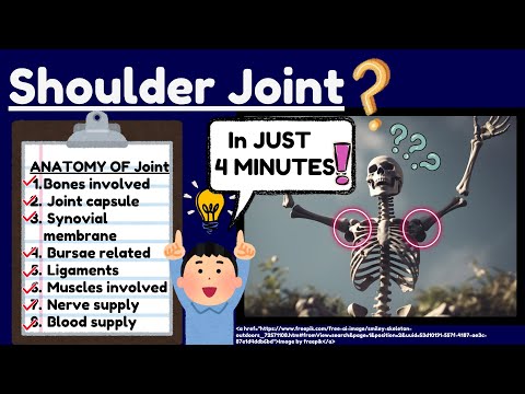 Shoulder joint Anatomy Explained Easy - Complete Shoulder Joint Anatomy Review in 4 MINUTES