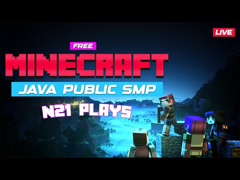 N21 Plays - 🔴Minecraft Live | Building Mob XP Farm in Monster SMP | Free Public Java Server #minecraft #n21plays