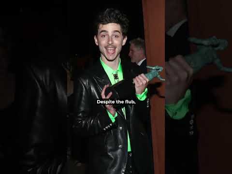 Chalamet's Recovery from SAG Flub‼️ The Most Embarrassing Moment in Oscar History🤣