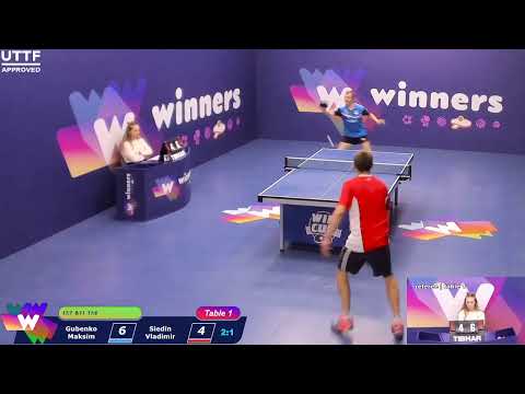 WINners CUP table 1 12.10 Gubenko Maksim - Siedin Vladimir 18:00