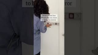 How to hang a mirror #diyhacks