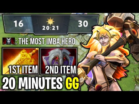 EZ FAST GAME DAWNBREAKER META FIRST ITEM RADIANCE AND VANGUARD 20 MIN GG | DOTA 2