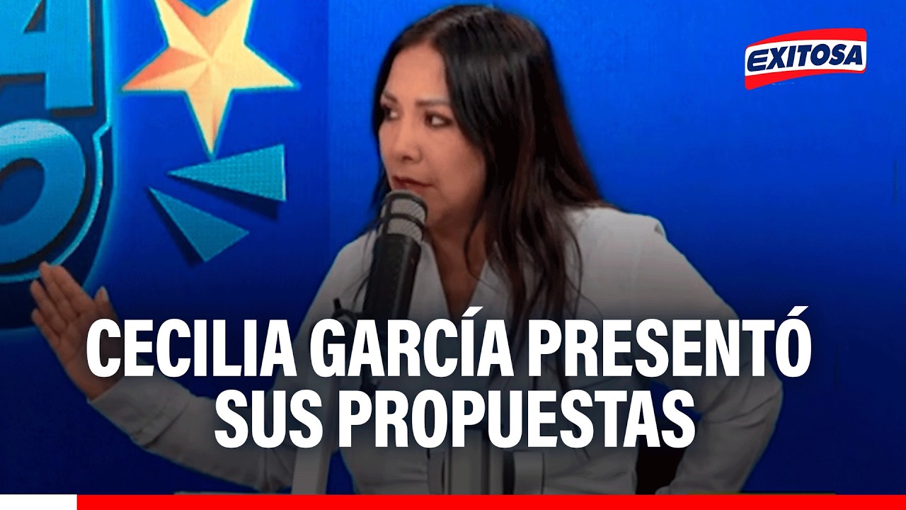 🔴🔵 Cecilia García propone dar títulos de propiedad a los conos y crear una unidad antiextorsión