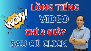 AI Lồng Tiếng  TỰ ĐỘNG Chỉ 1 Cú CLICK ,  Lồng Tiếng Video Youtube Mọi Ngôn Ngữ