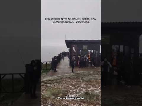 NEVE EM CAMBARÁ DO SUL-RS na Serra Gaúcha #serragaucha #turismors #viagem #cambaradosul #neve #frio