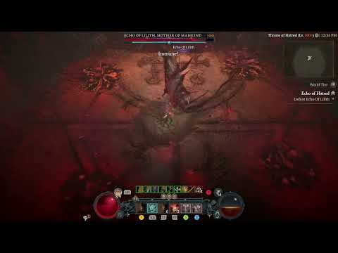 Diablo IV Barbarian Uber Lilith 1.1.2 Barber Ripping all skip kill