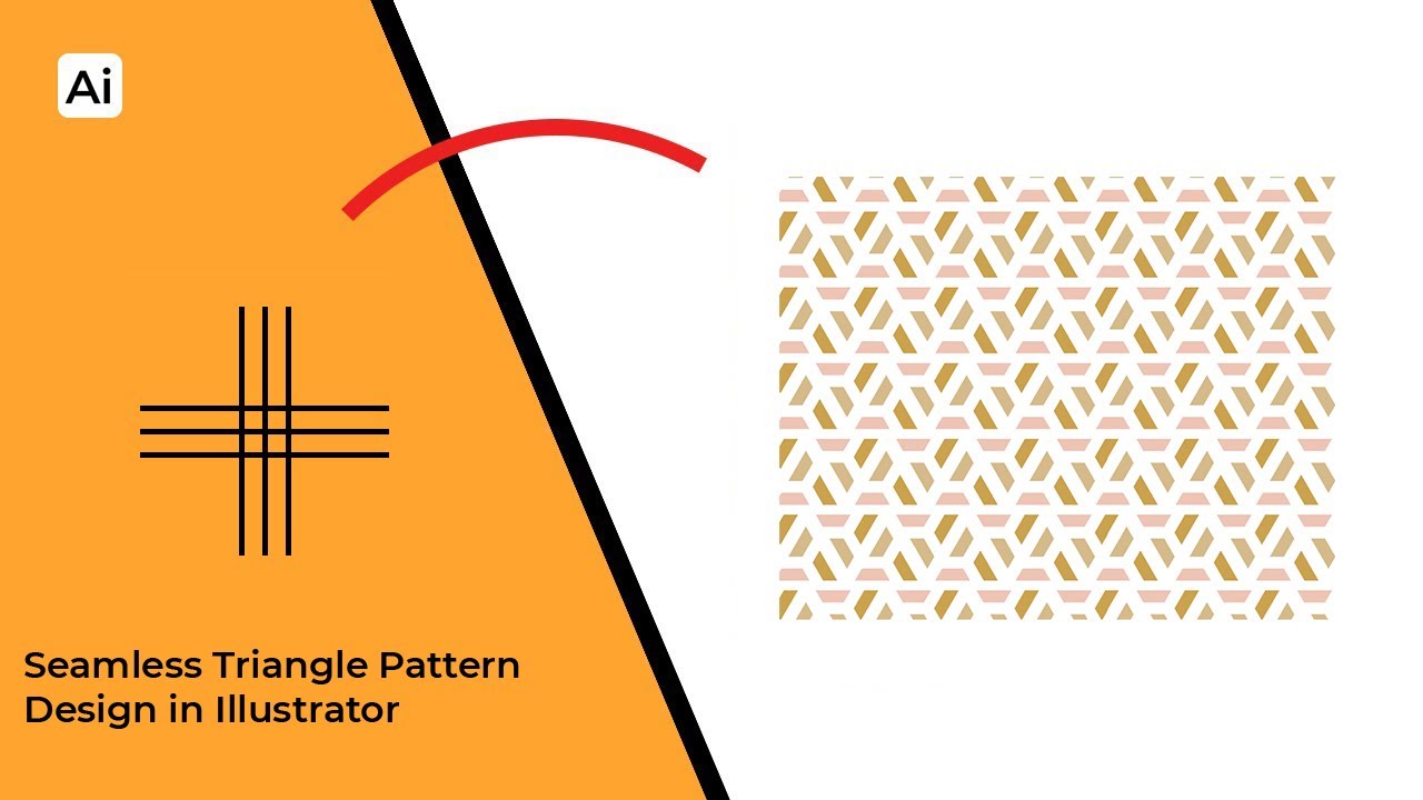 Seamless Triangle Pattern Design in Illustrator