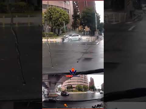 【車禍影片】連人行道也不安全了...（2026.06.07 臺北市文山區羅斯福路四段