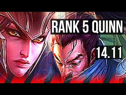 QUINN vs YASUO (TOP) | Rank 5 Quinn, 6/0/0, 700+ games, Dominating | KR Grandmaster | 14.11