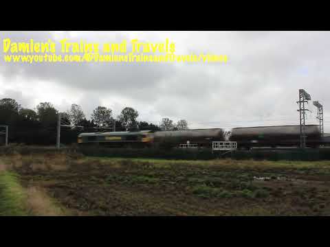 Freightliner Class 66 No. 66606 Passing Harrowden Junction, The Slips 9th October 2024