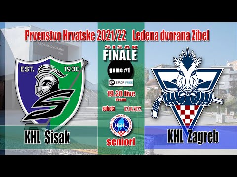PH 2021/22 seniori Finale#1 KHL Sisak vs KHL Zagreb