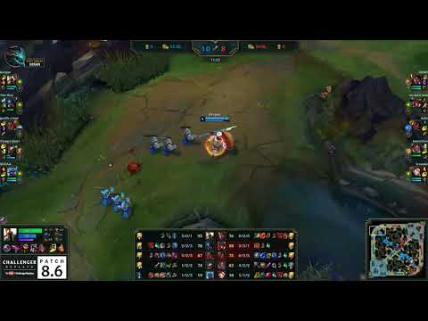 Pantheon Top vs Darius  | NA Challenger Patch 8 6