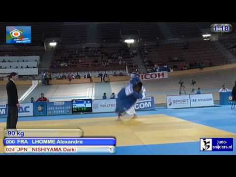 Judo 2010 World Cup Men Vienna: Alexandre LHomme (FRA) - Daiki Nishiyama (JPN) [-90kg]