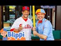 We Surprised Blippi With A Pro Baseball Coach Then This Happened