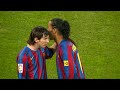 Lionel Messi & Ronaldinho Showing Their Class in 2005