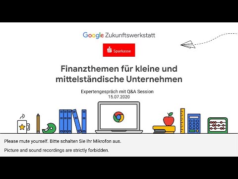 Finanzthehmen für kleine und mittelständische Unternehmen - Fachgespräch mit Q&A, 15. Juli 2020