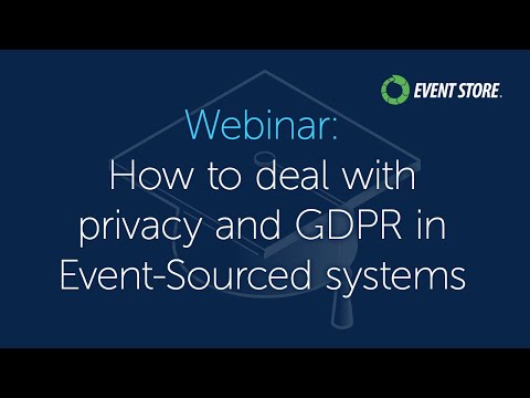 How to deal with privacy and GDPR in Event-Sourced systems