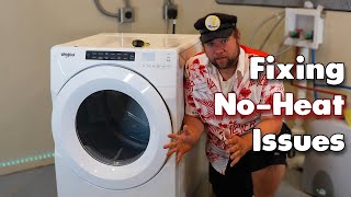 Whirlpool Stackable Dryer Won't Heat - How to Fix