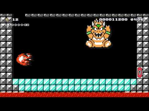Bowser's Frozen Castle by DankeyKang - SUPER MARIO MAKER - No Commentary 1AH