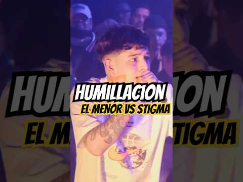 EL MENOR RETIRA A STIGMA 💀🔥 #stigma #elmenor #fyp #fms #freestyle #rap #redbullbatalla #shorts #flow