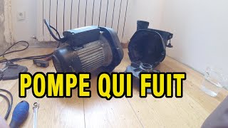 Réviser et réparer la pompe de la piscine qui fuit