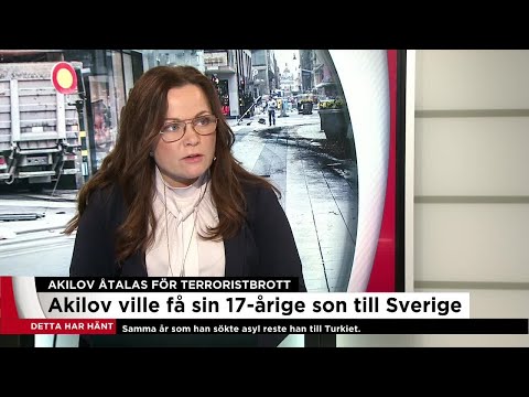 Akilov ville ta sin 17-årige son till Sverige - Nyheterna (TV4)