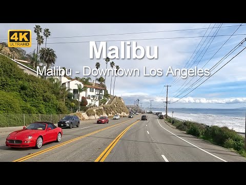 4K Drive from Malibu to Downtown Los Angeles on the beautiful coastal road CA1. | California |