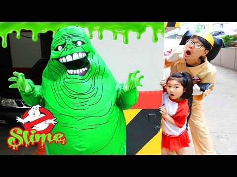 보람이의 슬라임 액체괴물 고스트 버스터즈 놀이 Kids Haunted House Slimer Ghost Busters